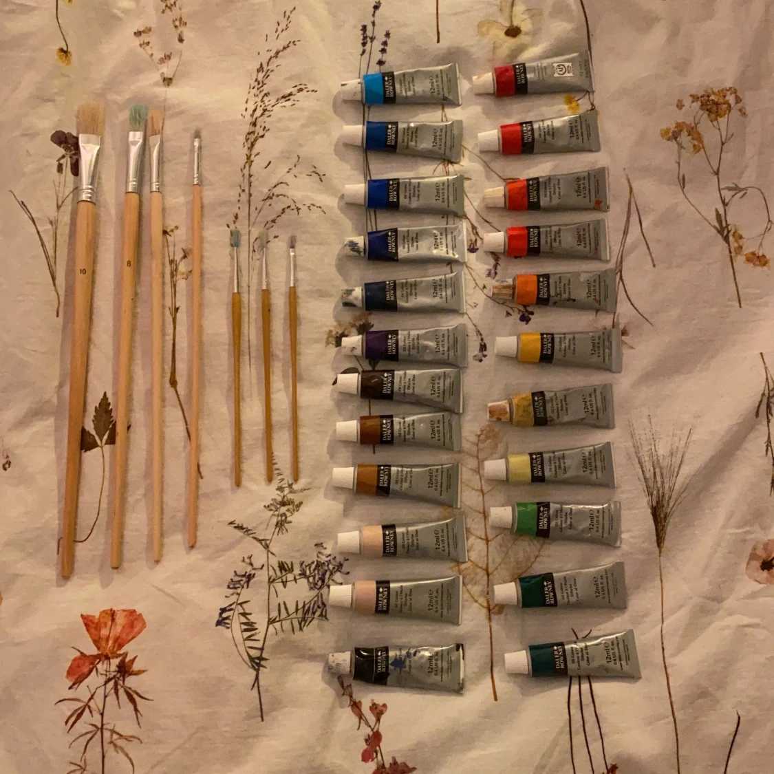 Färger/pänslar/block