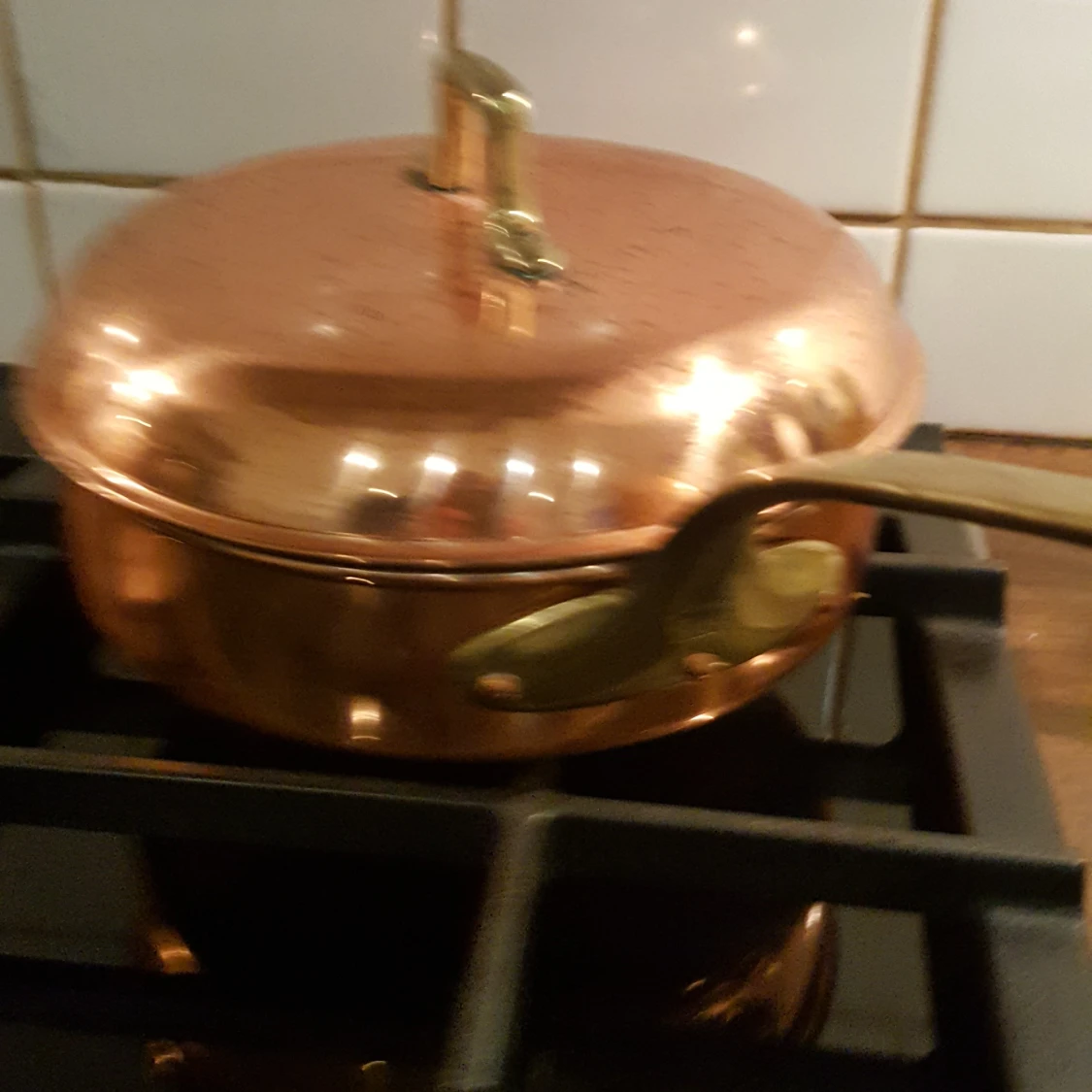 Traktörpanna i koppar 22cm  - 90