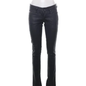 Jeans - G-Star byxor i läder/lack effekt. Långa raka. 