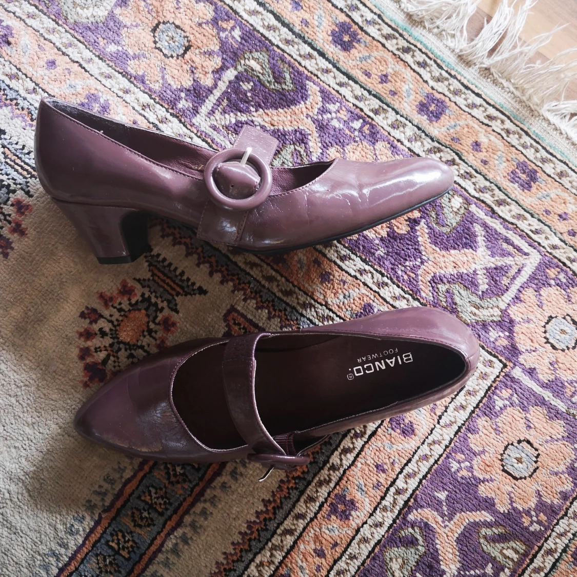 Vintageskor låg klack  - 91