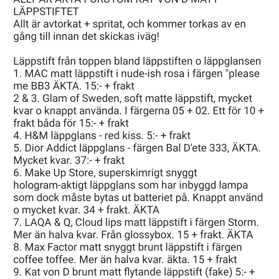 DiorM.M läppstift/lipglossÄKTA - 90