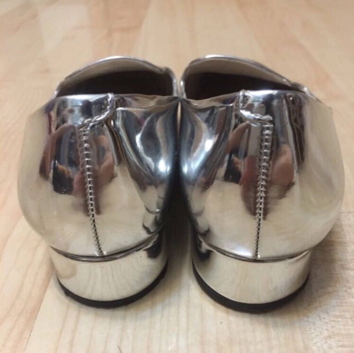 Zara silvriga flats  - 90