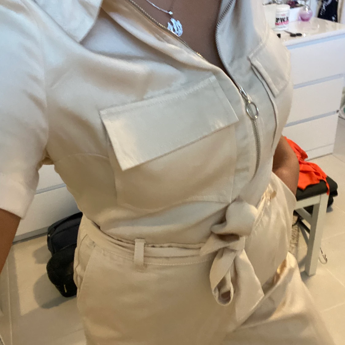 Nude jumpsuit Bershka  - 91