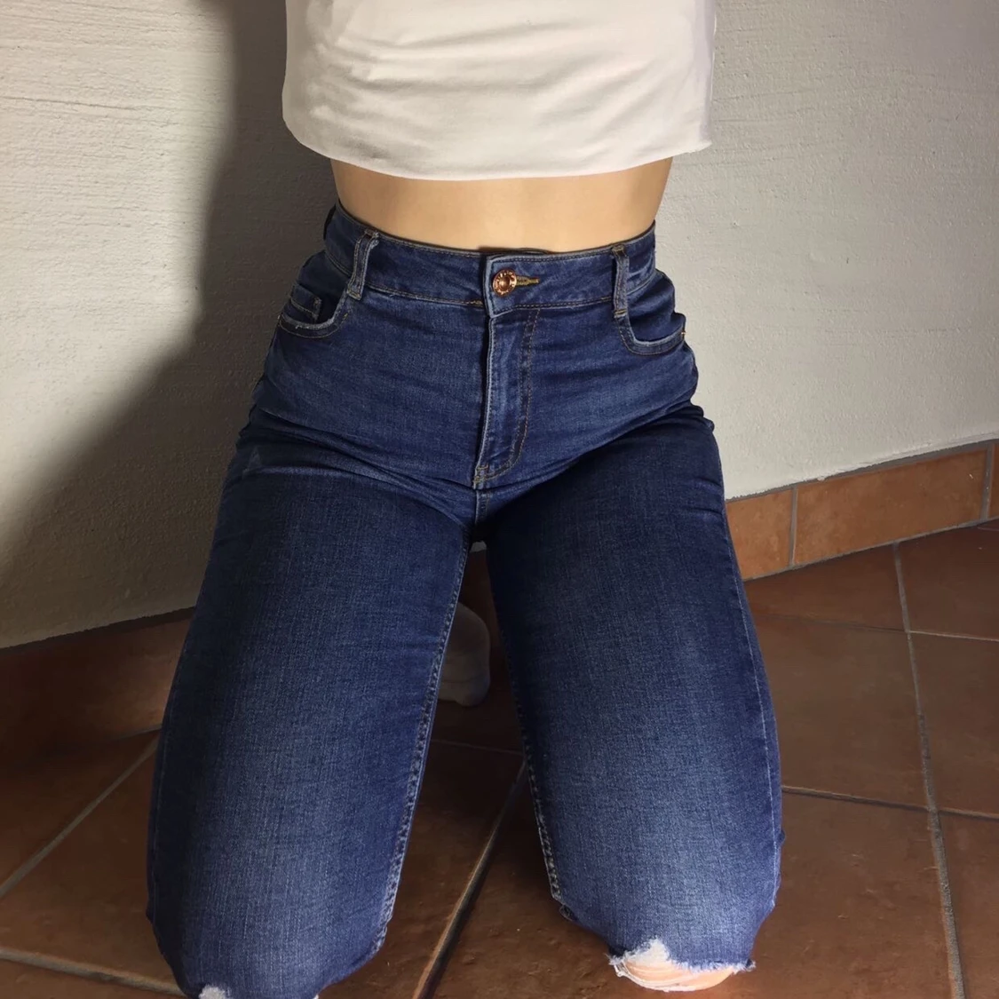 Högmidjade jeans 