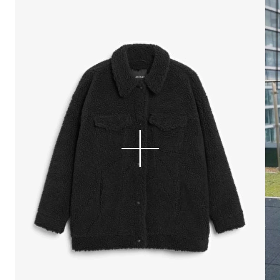 Svart teddy jacka - Monki - 90