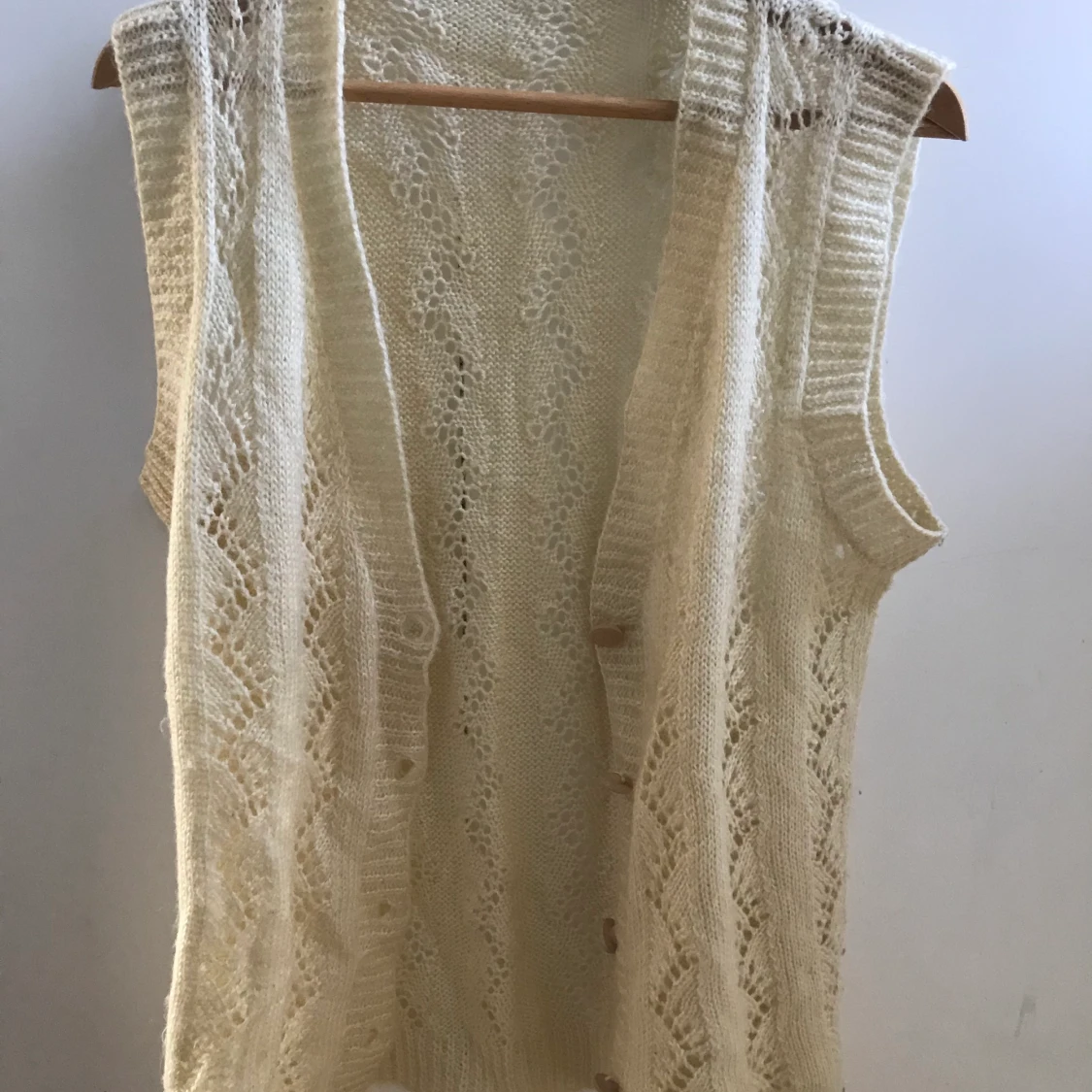 Unik stickad väst  - 90