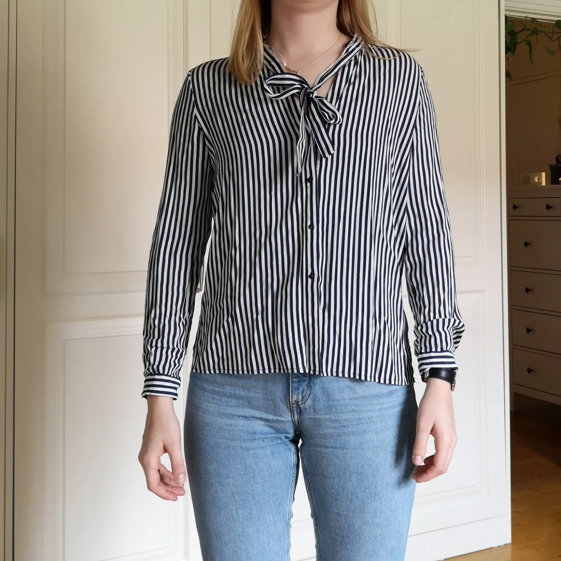 Zara - Blus med knytdetalj - 90
