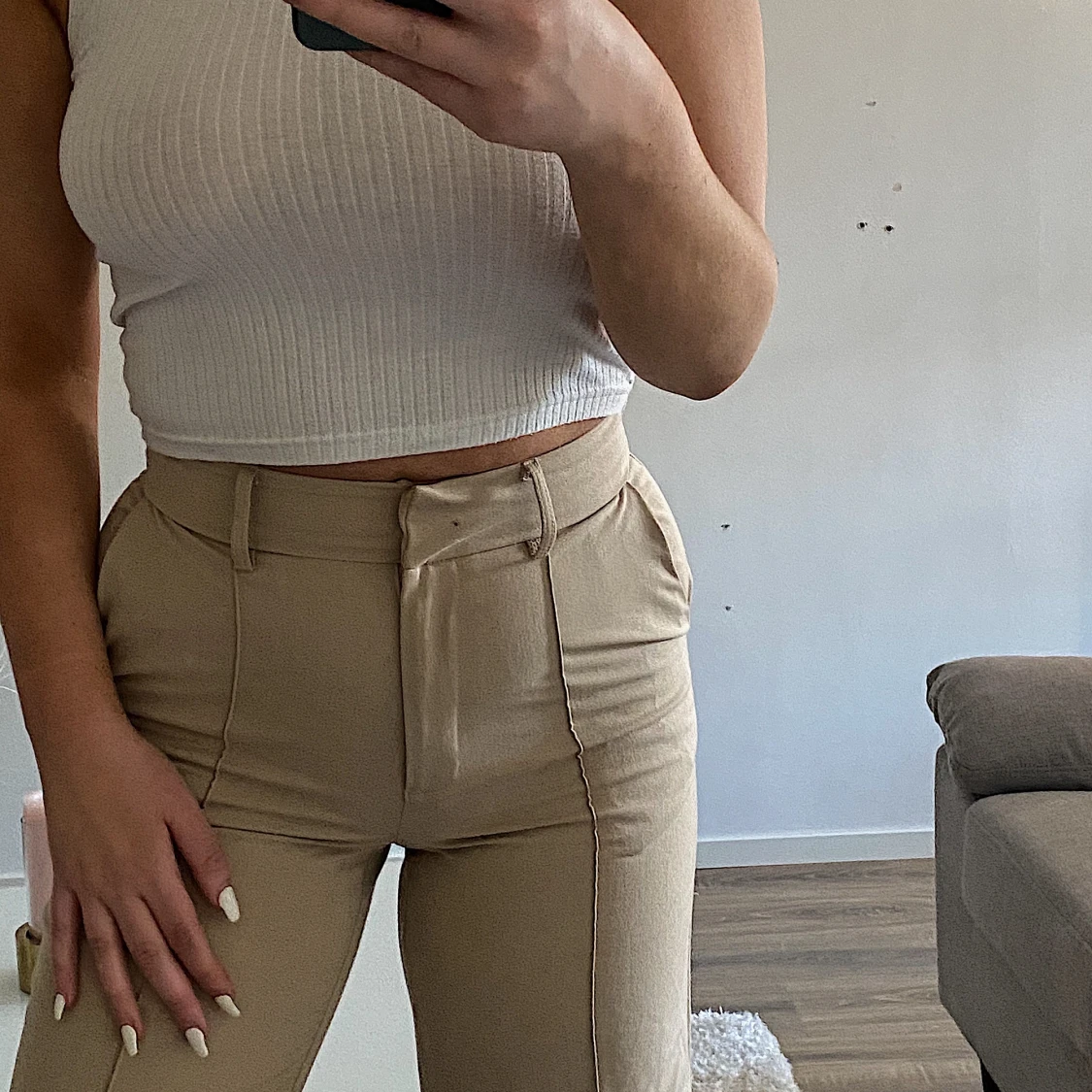 Raka byxor från NAKD storlek 36