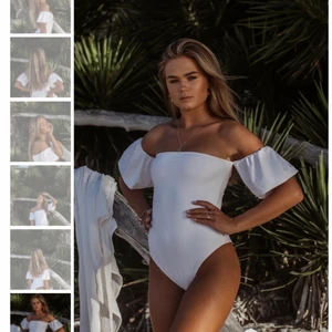 Baddräkt - Vit baddräkt från Hanna schönbergs kollektion med meloonpro. Helt oanvänd & påsen den kom i finns kvar! Storlek XS☺️