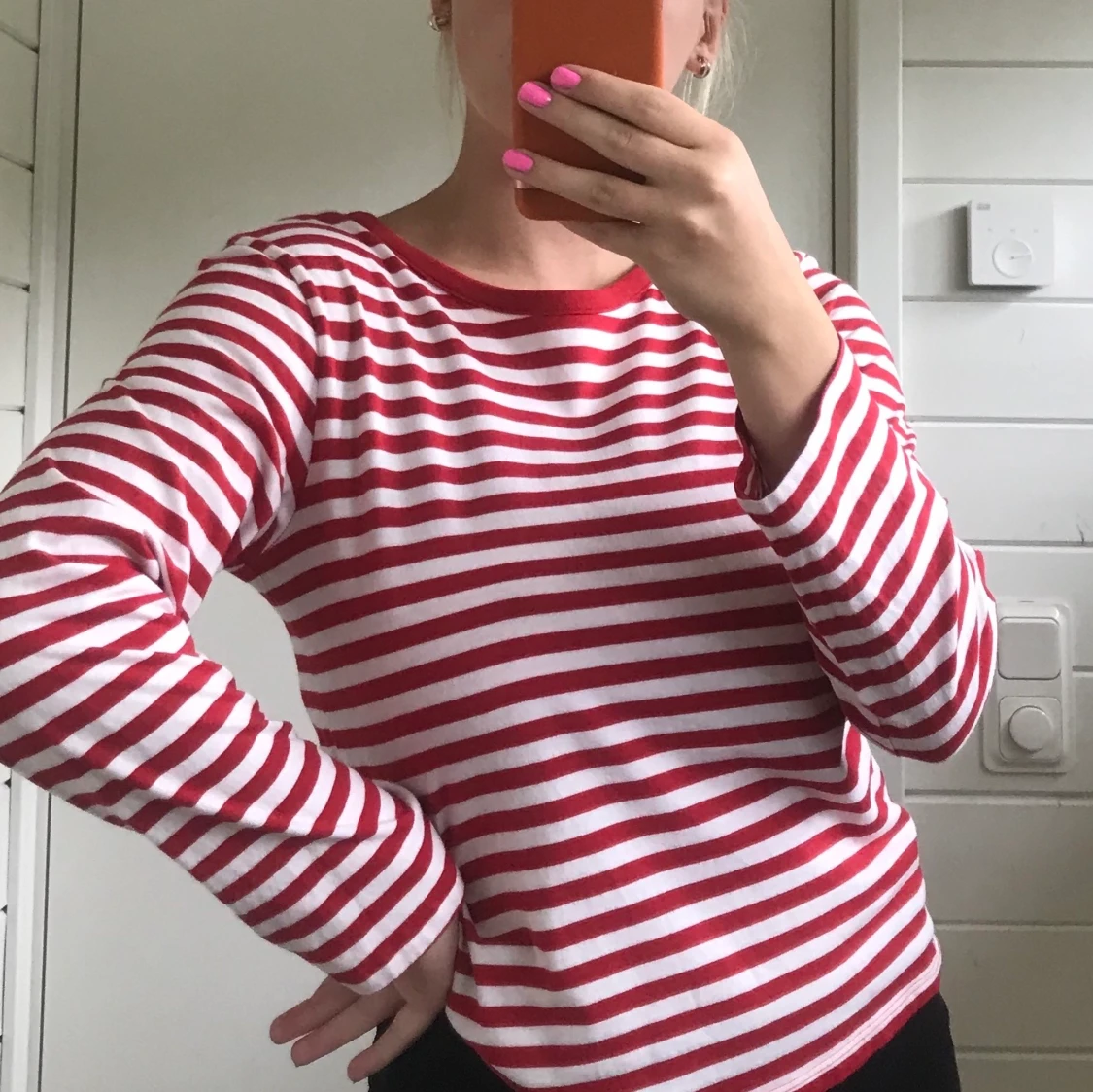 Två randiga tröjor från Monki och HM - 90