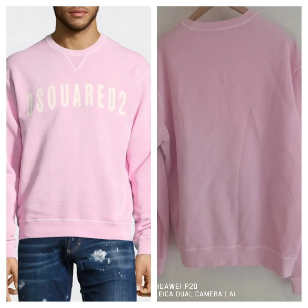 Ny sweatshirt from Dsquared2 100% Bomull. Strl XL. Dsquared2 logo fram. Made in Italy. Dyr i inköp, köptes år 2017 slängt kvittot och bara hängt i garderoben. Säljer för 1700 kr och bjuder på frakten. Spricka på lins därav svarta prickar på vissa kort. . Hoodies.