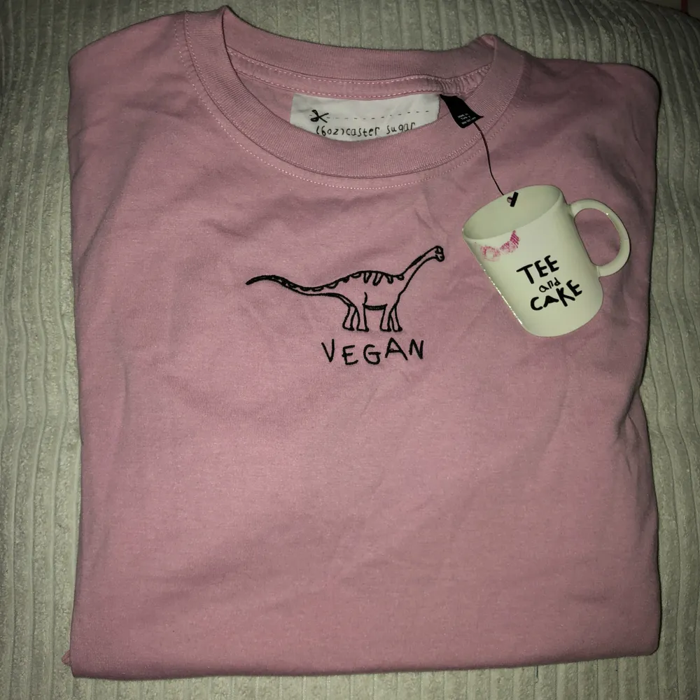 Ljus rosa vegan tröja från topshop aldrig använd prislapp kvar (ny pris 250kr . T-shirts.