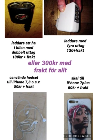 Elektronik tillbehör - Allt står i bilden. Skriv om ni undrar något