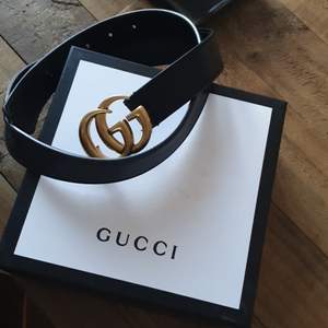 Gucci bälte - svart läder 