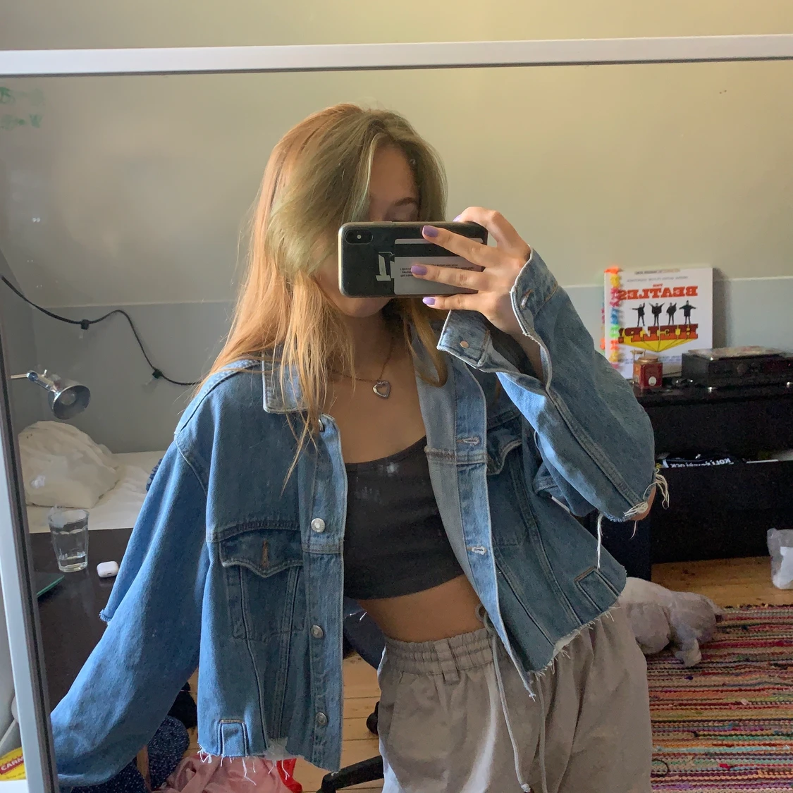 Cropped jeansjacka - 90