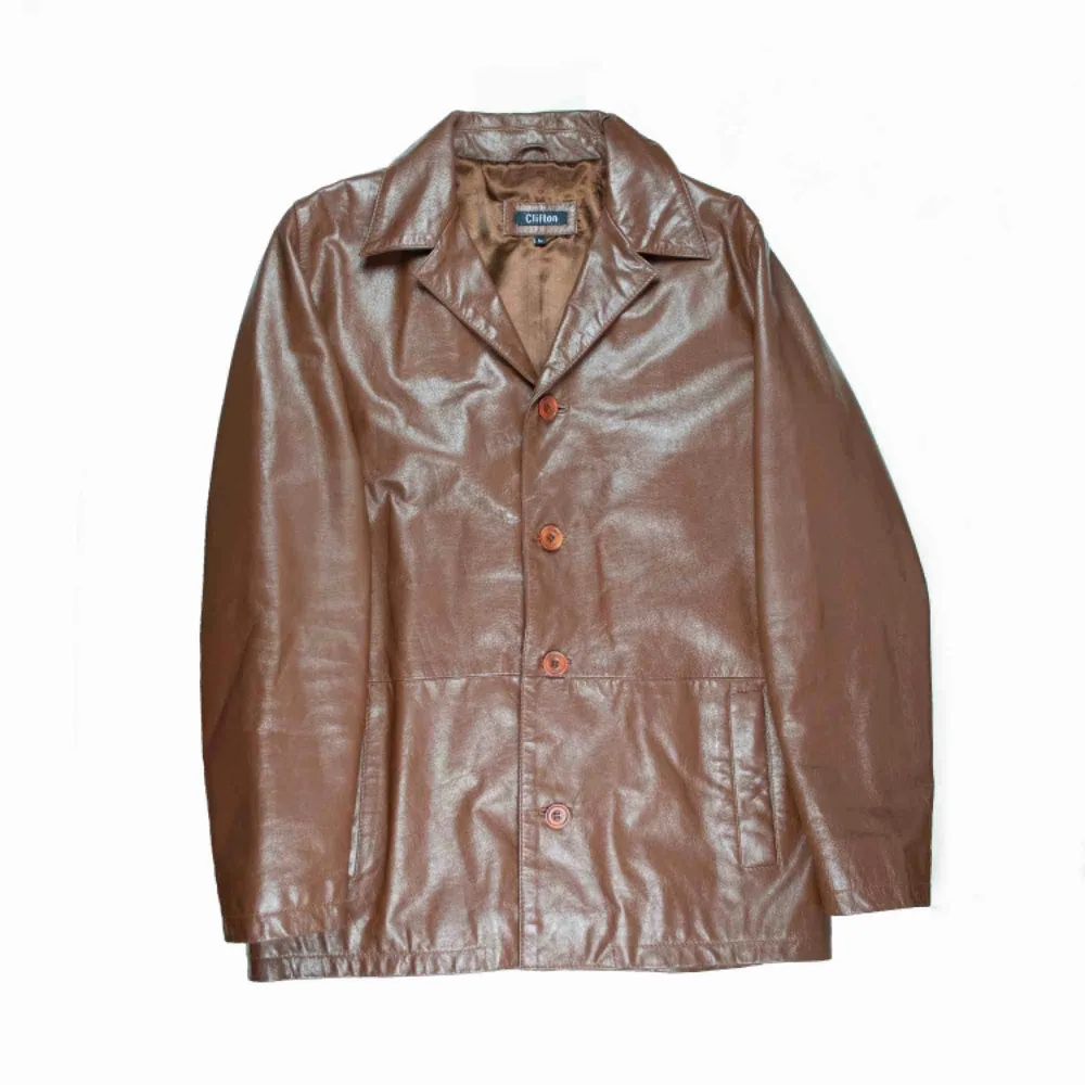 Vintage 90s 00s Y2K unisex leather jacket / blazer in chocolate brown Label: L (men's), fits best M-L Measurements (flat, approx.): length: 77 cm pit to pit: 58 cm Free shipping! Ask for the full description! No returns! . Jackor.