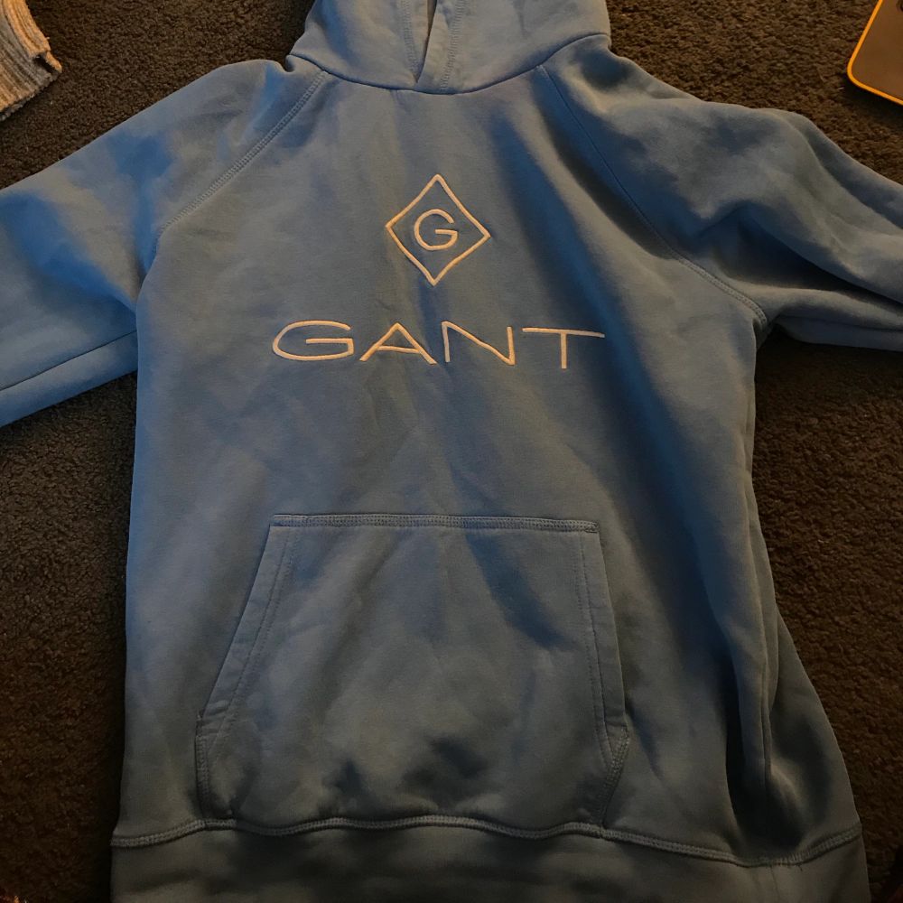 Blå gant hoodie - Gant | Plick Second Hand