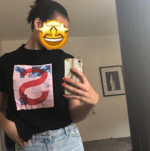 Svart basic T-shirt🥰 - En superfin t-shirt från NAKD🥰 Använd endast ett fåtal gånger, Storlek S. 100kr + frakt🥰