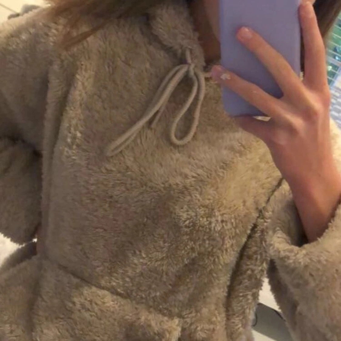 Beige mysig hoodie från hm i storlek xs - 91