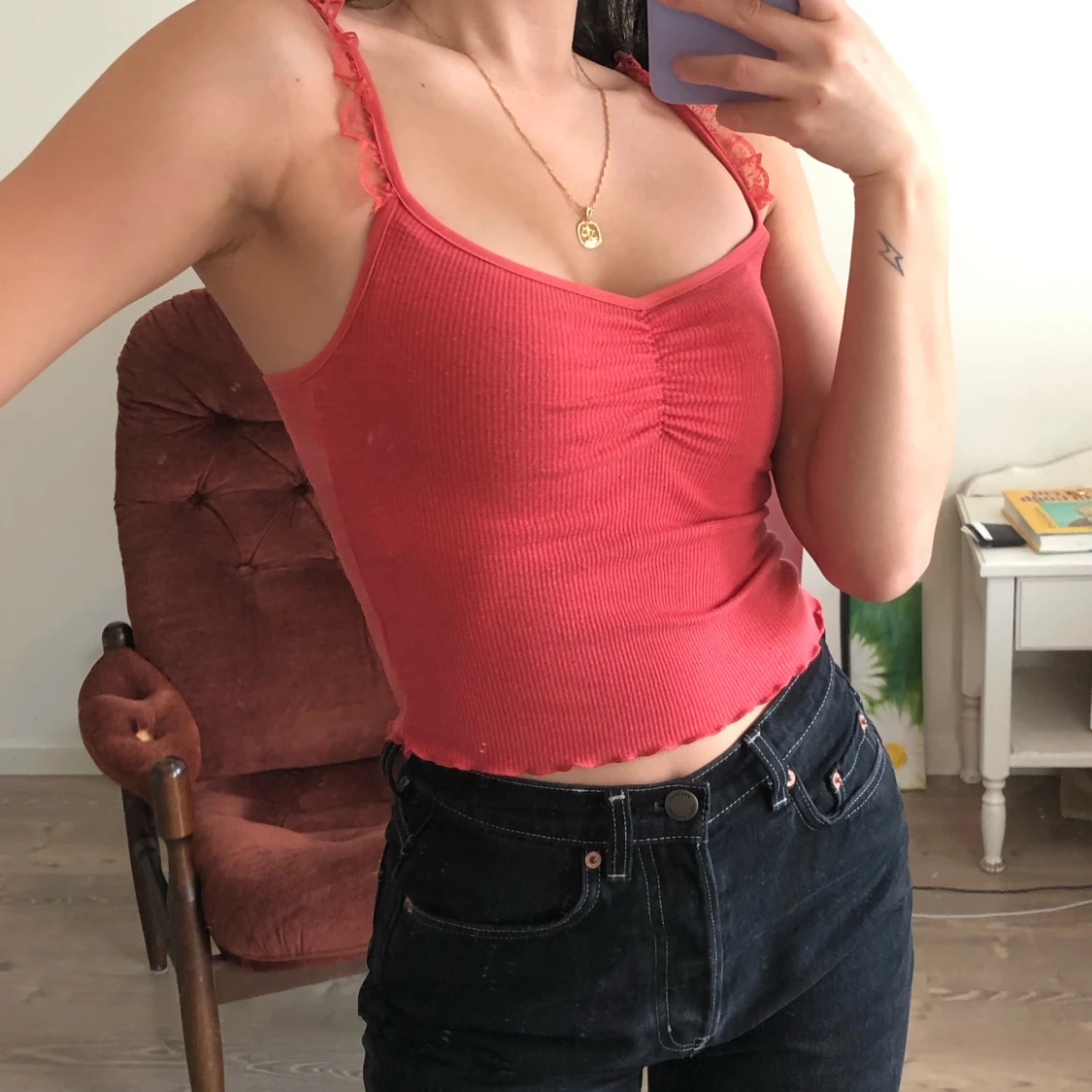 RÖD TOPP från Glassons i storlek XS - 90