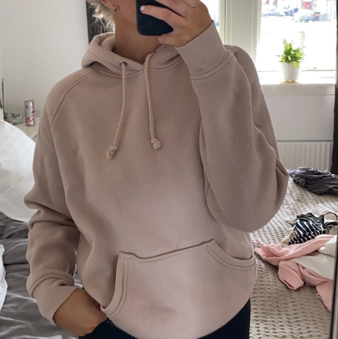 Beige hoodie