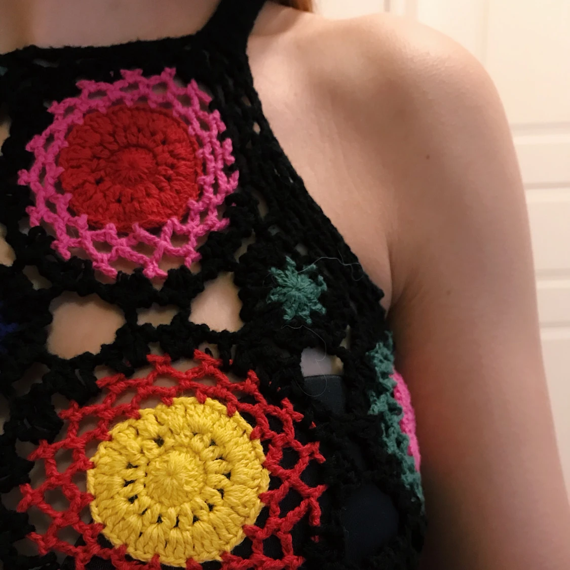 Söt virkad klänning  - 91