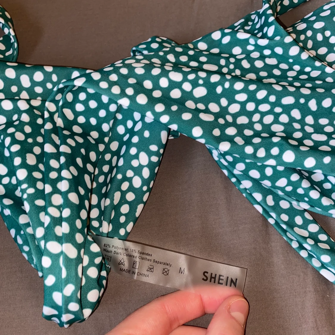 Grön, vit bikini - 90