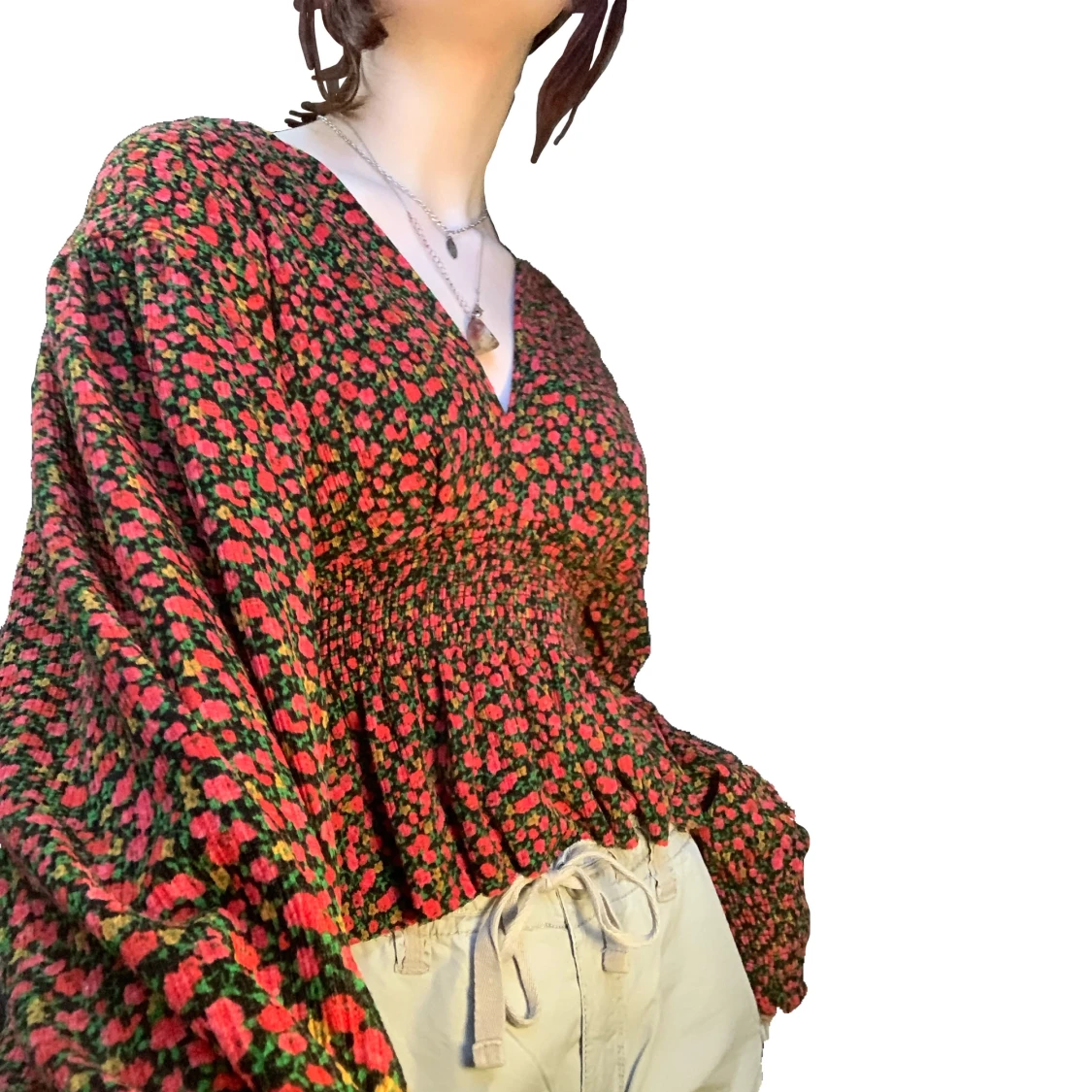 söt blommig blus💕💕