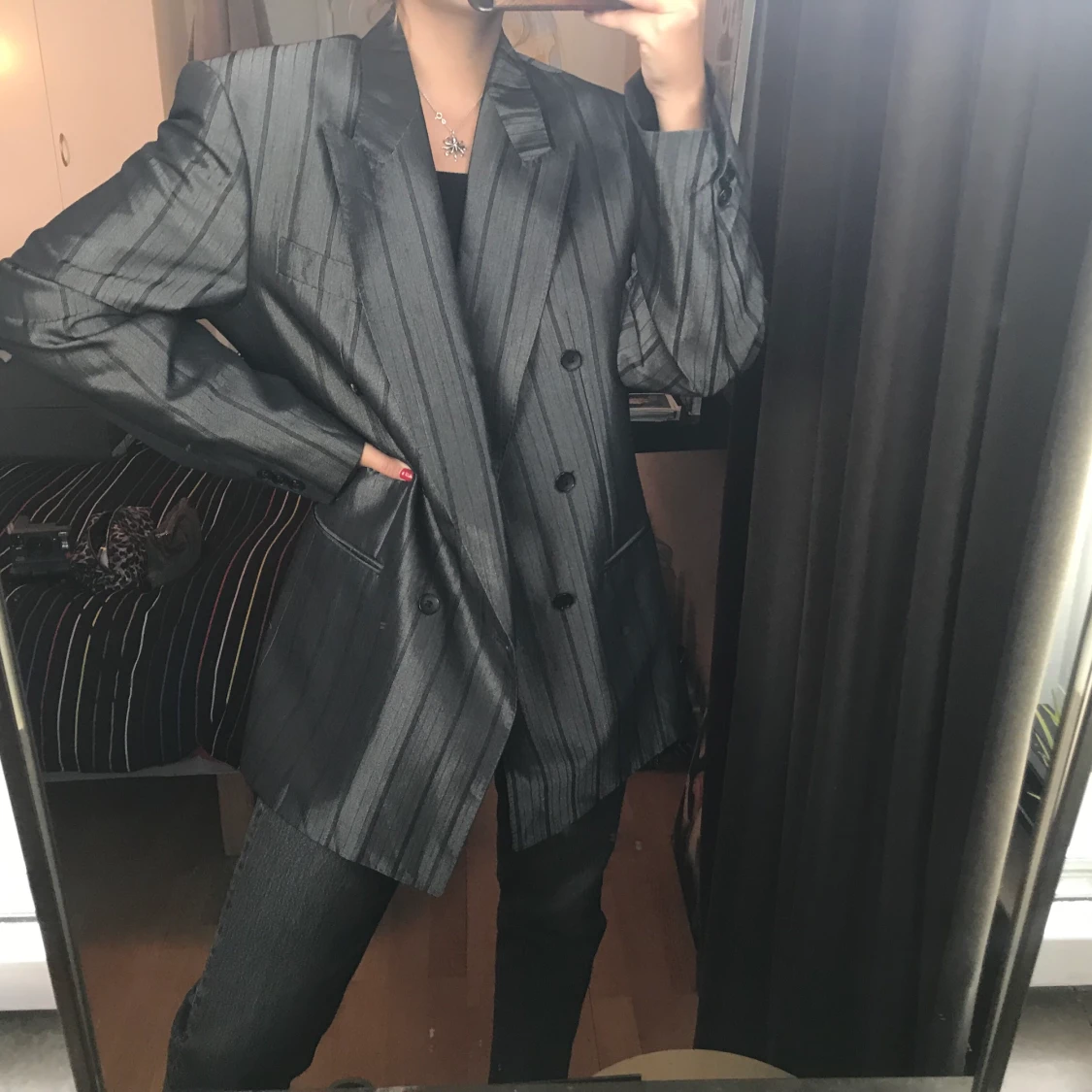 ”Oversize” kavaj från okänt märke. - 90