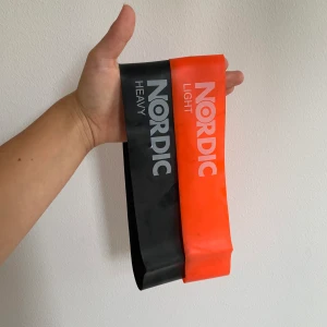 Träningsband Heavy och Light - Två stycken träningsband från Nordic i Heavy och Light. Använda vid enstaka tillfällen.