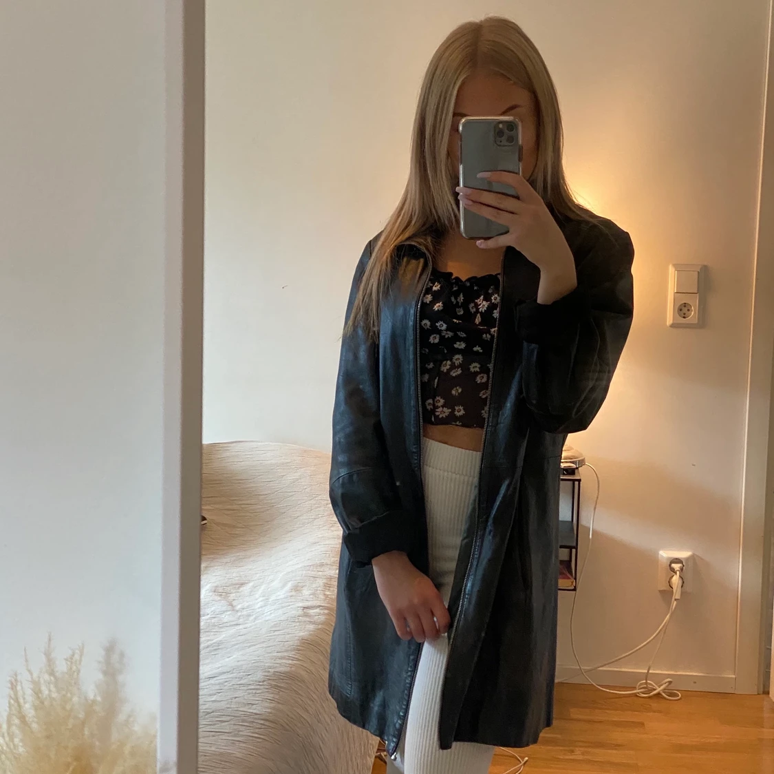 Skitsnygg skinnjacka - 90