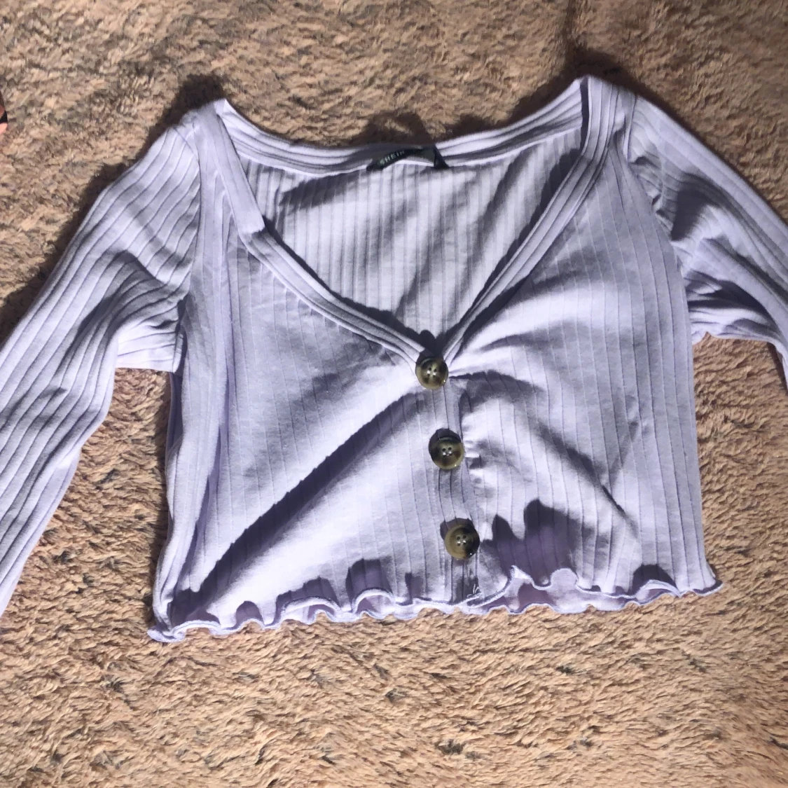 jättesöt lila magtröja - 90