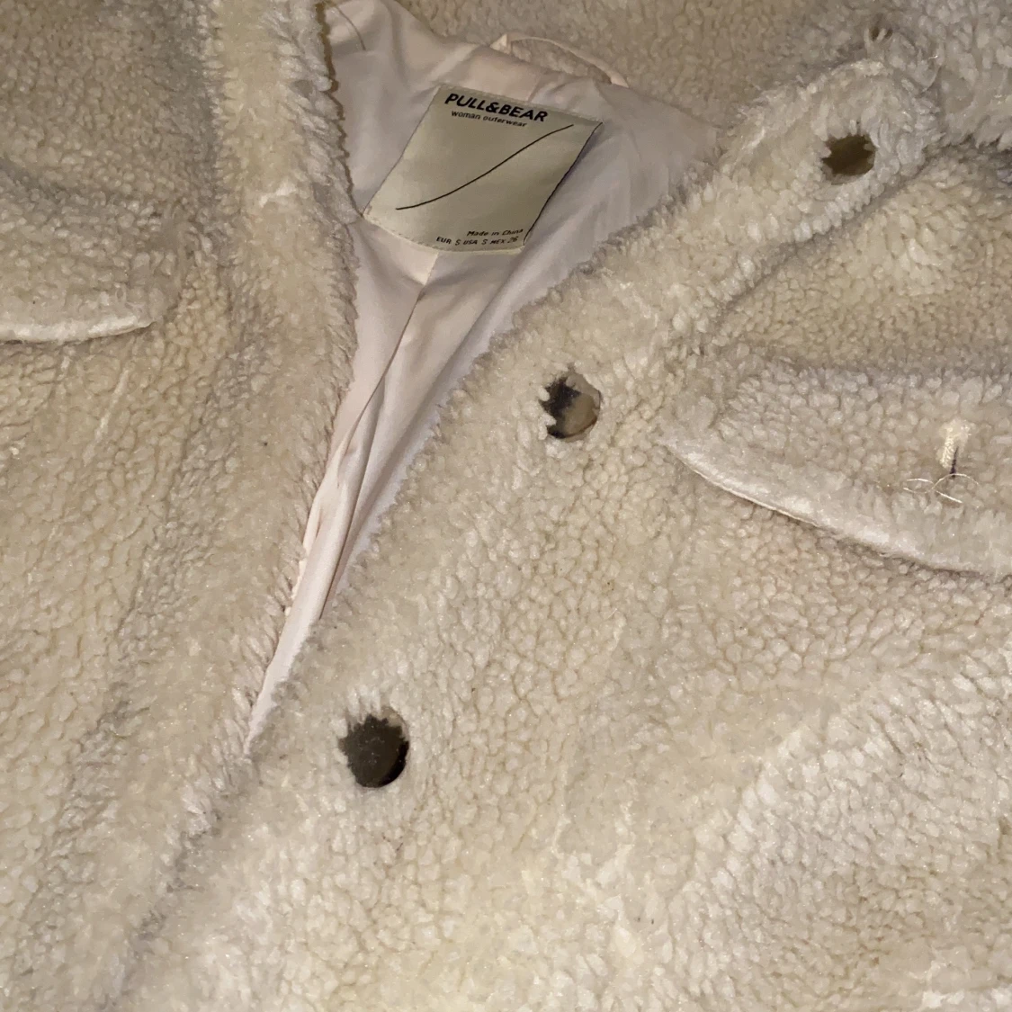 Croppad teddyjacka - 91