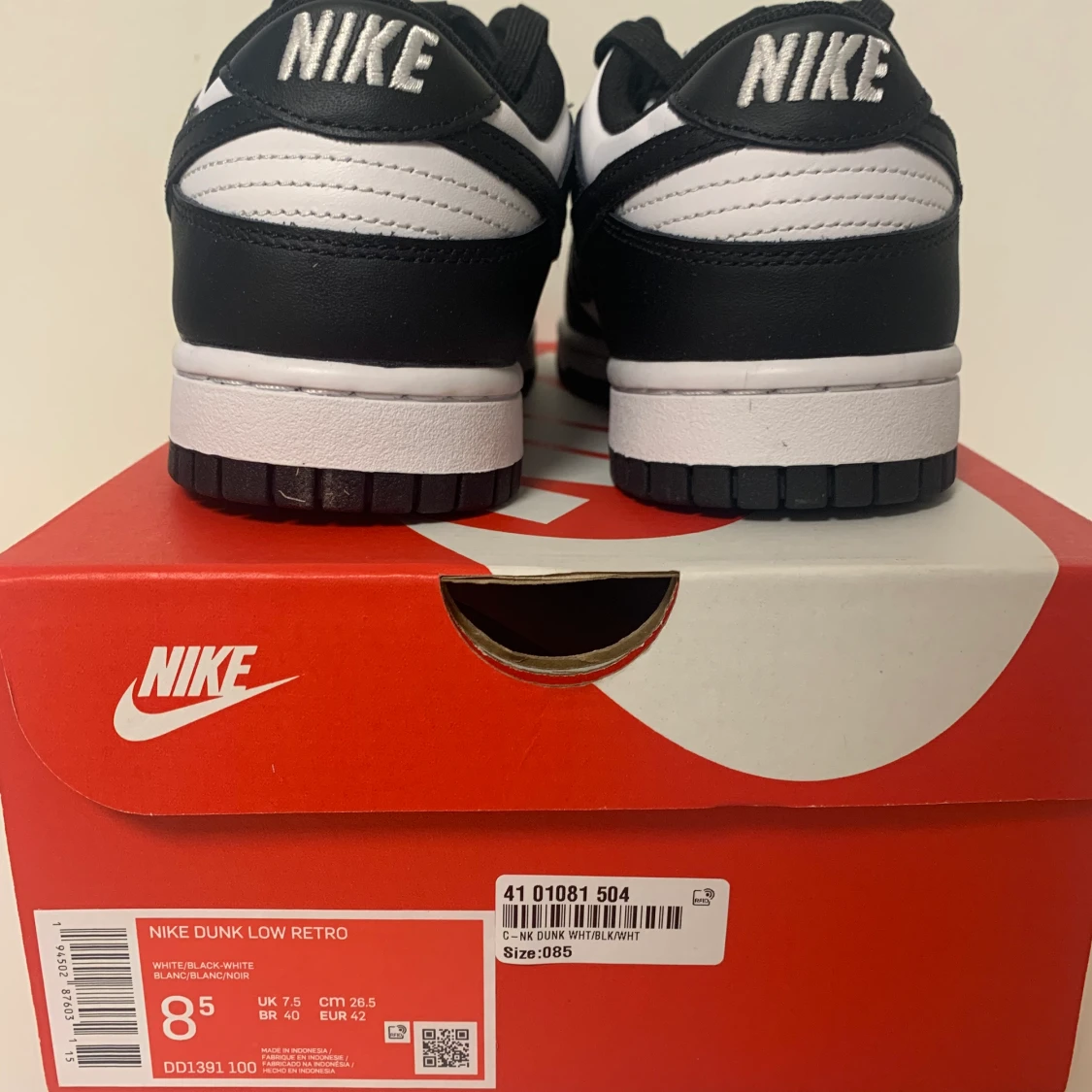 Nike dunk low svart och vit - 91