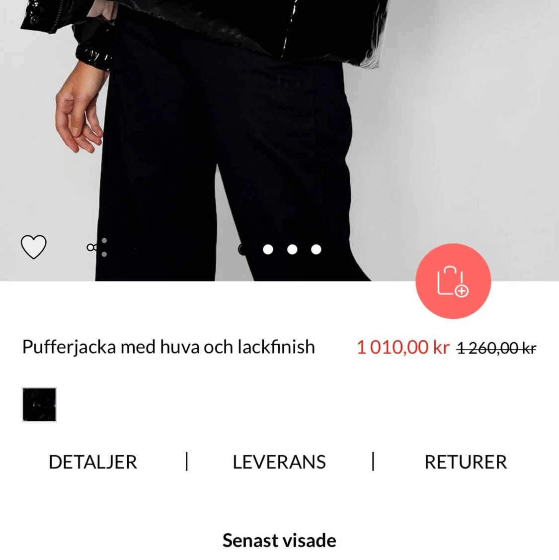 Helt ny glansig jacka - 91