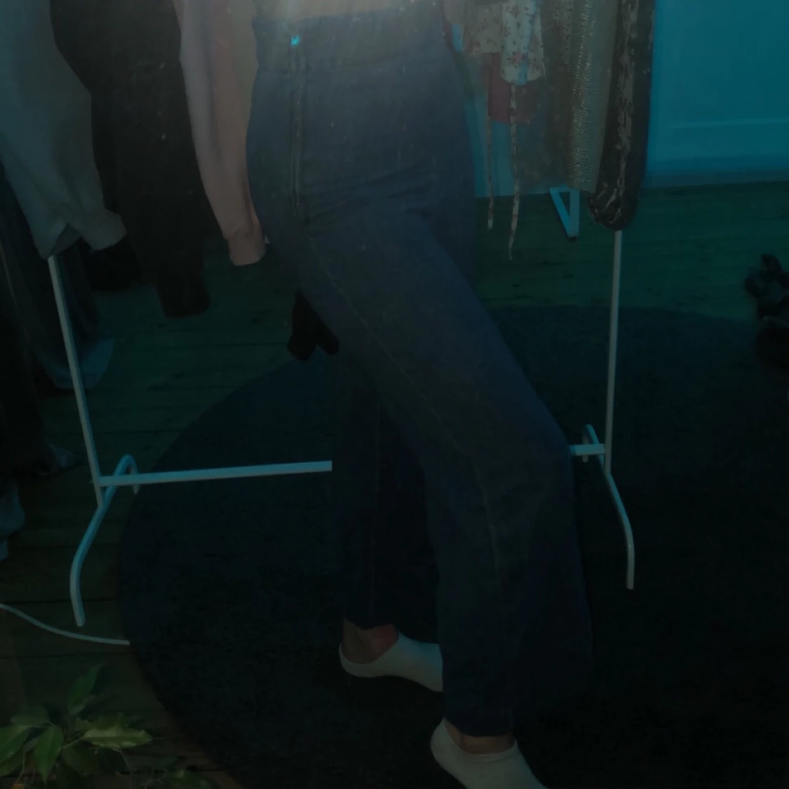 Blåa jeans st s/xs  från zara  - 90