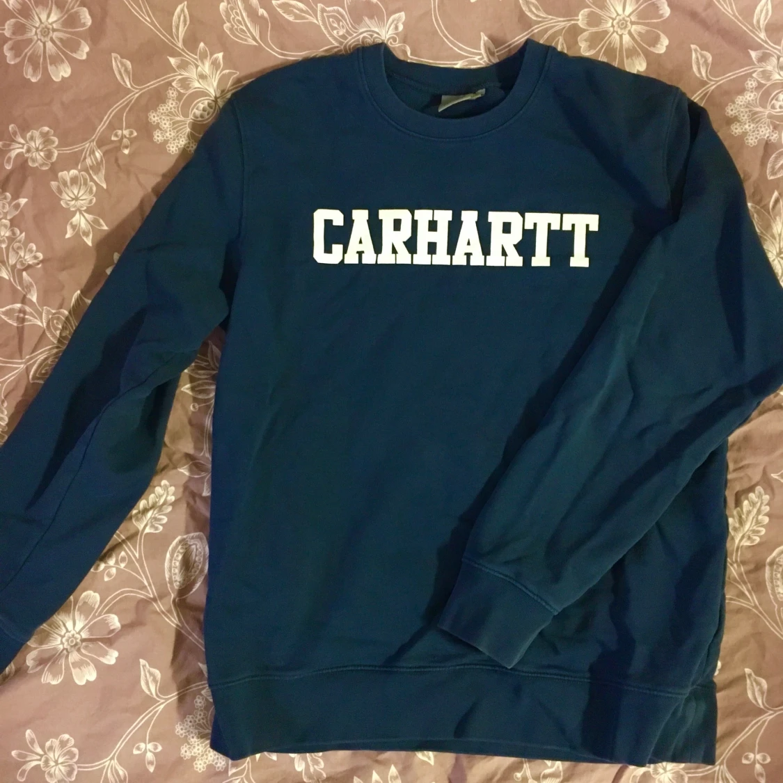 Carthartt blå tröja sweatshirt L
