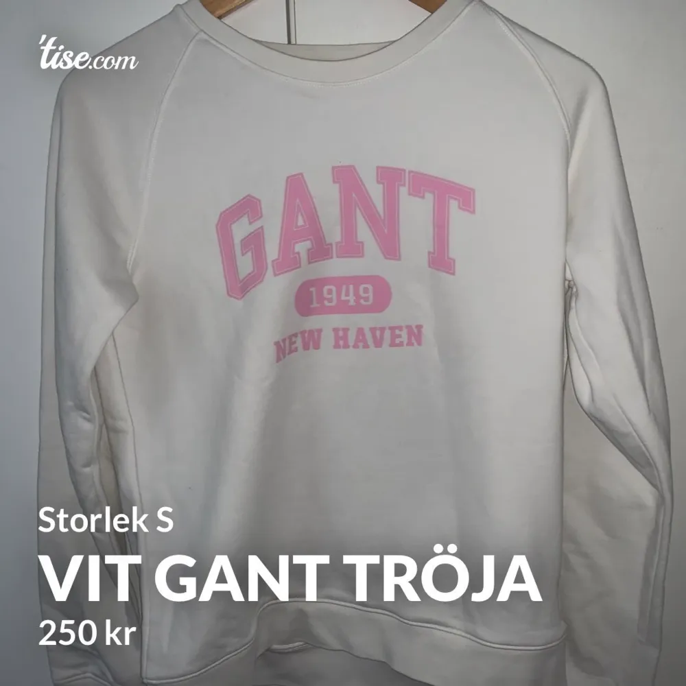 Superfin Gant tröja i mycke bra skick i storlek S passar även på M kan sänkas vid snabbaffär ☺️. Tröjor & Koftor.