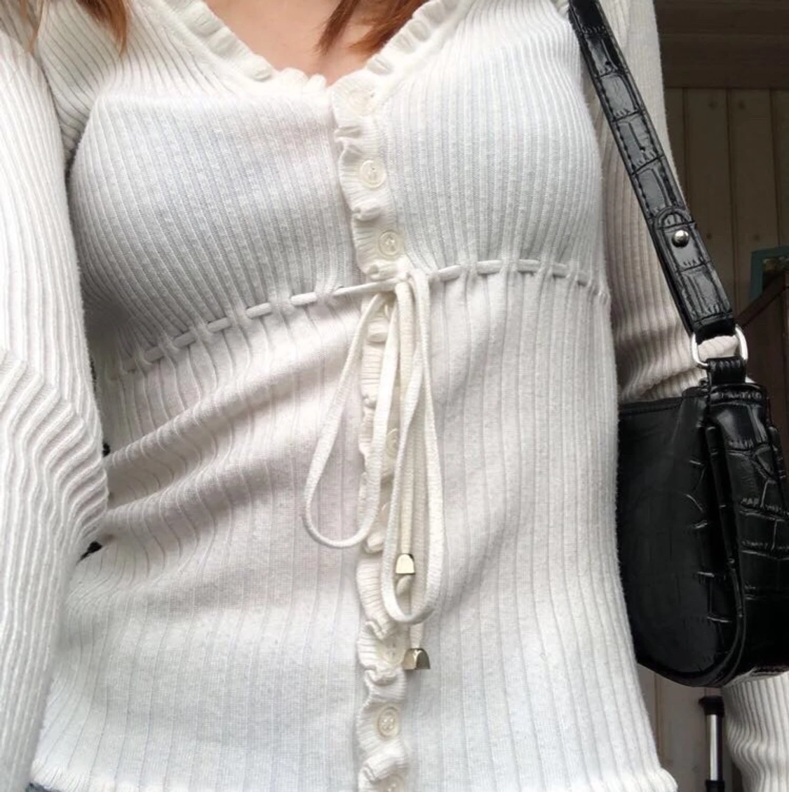 Vintage vit tröja - 91