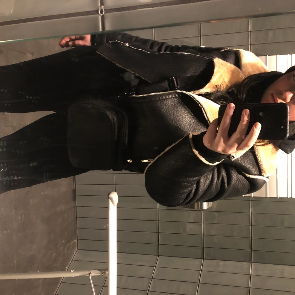 Jacka i bikermodell - 90