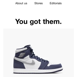 Air jordan 1 ”midnight navy” - Helt nya jordan 1. Vill ni ha fler bilder eller info så är det bara fråga.