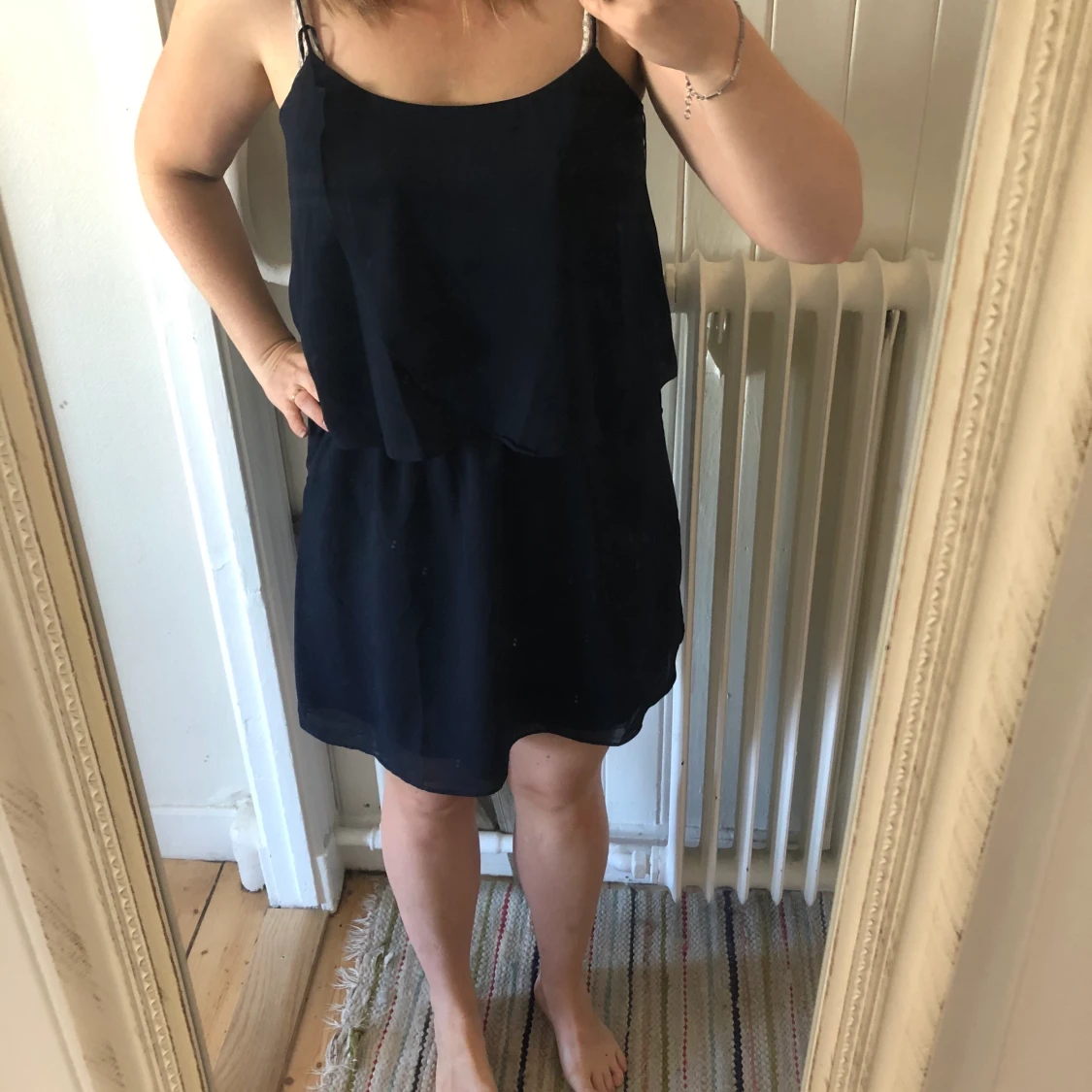 Mörkblå klänning - 90