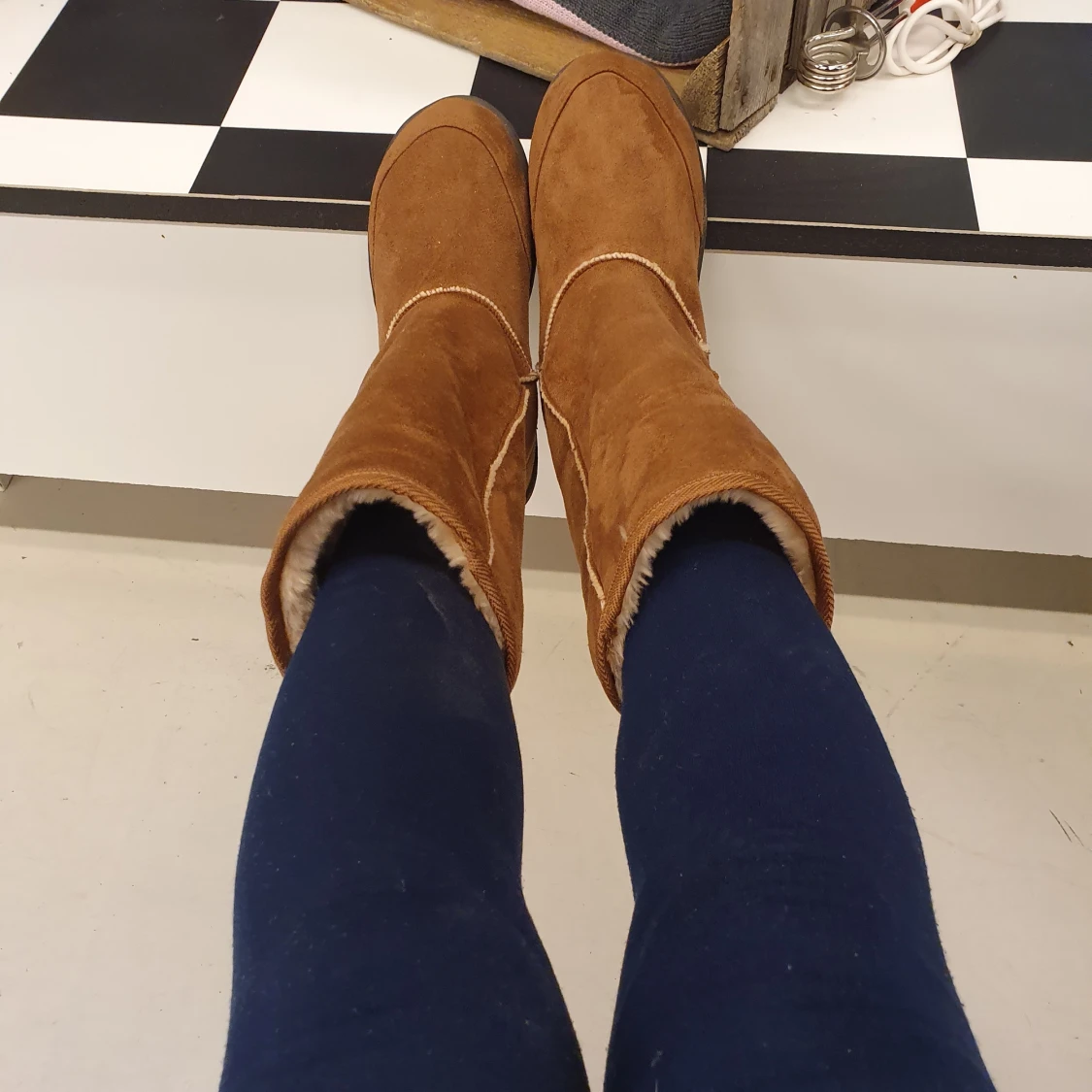 Söt trending ankle booties bra till snow och vinter  - 91