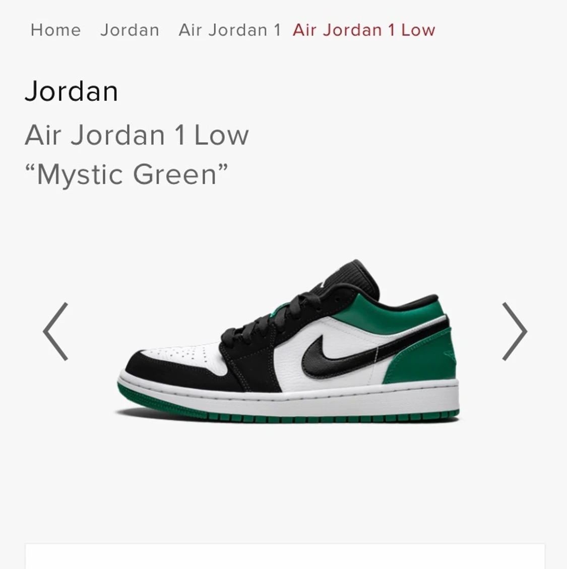 Air Jordan 1 low green  - 90