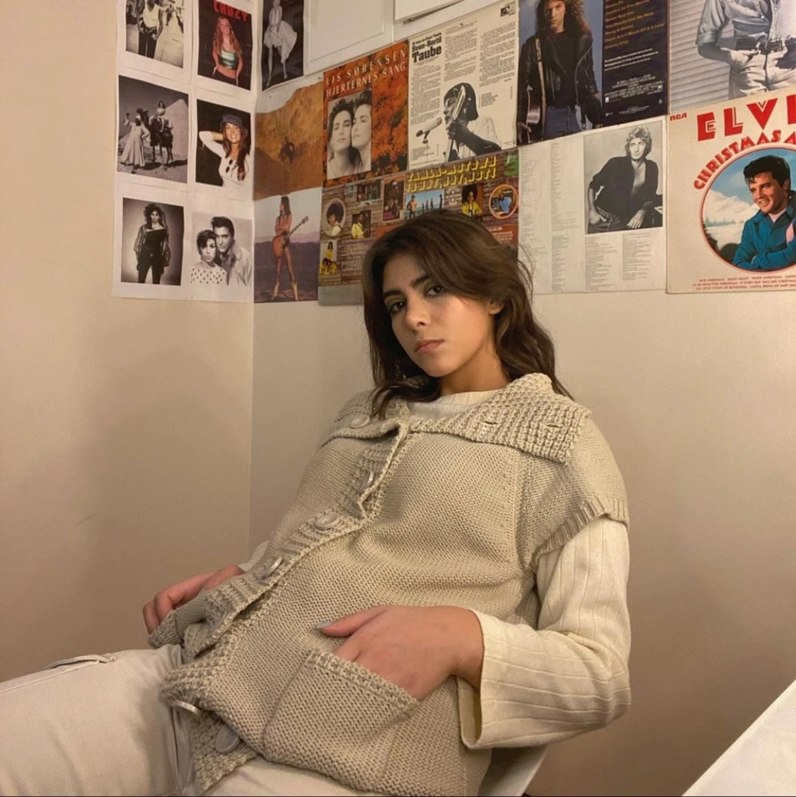 Stickad kortärmad kofta!🍃 - 91