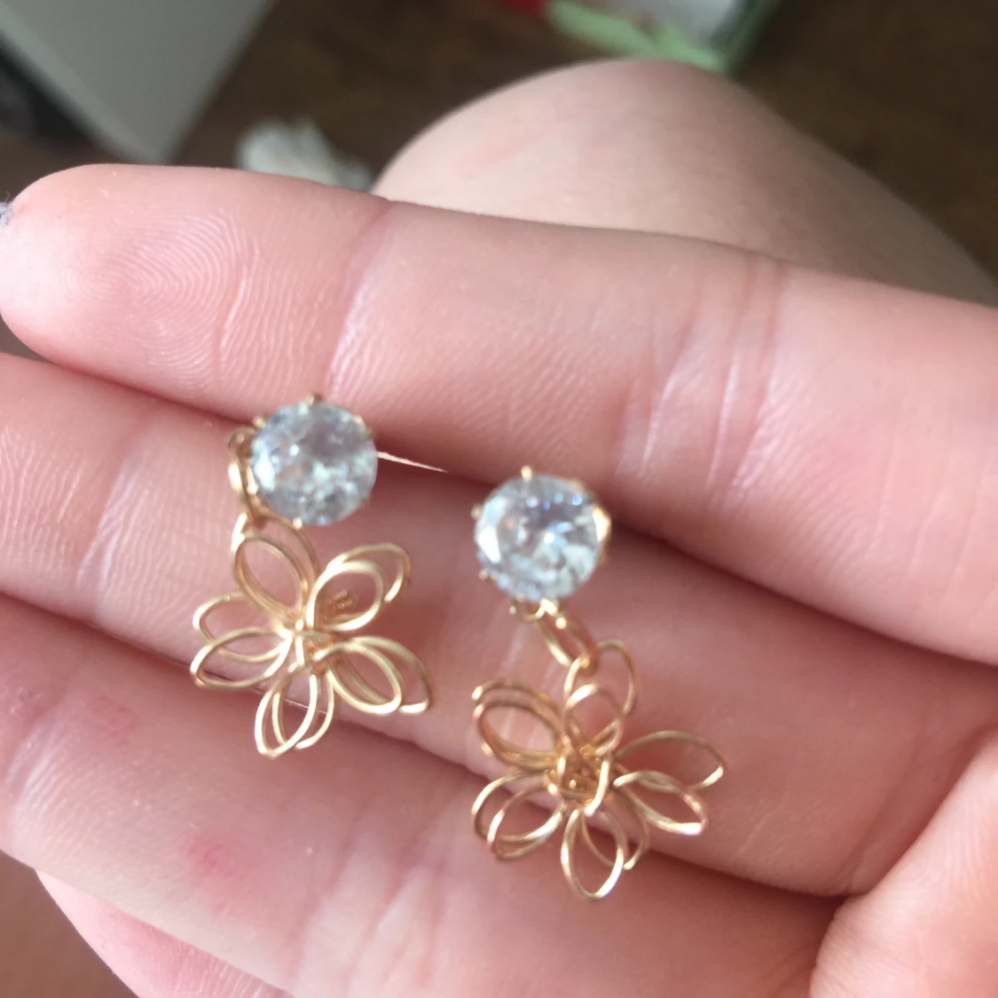 Örhängen med blomma - 90