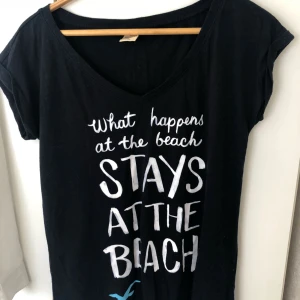  - Mörkblå Hollister T-shirt med v-ringning i storlek S men skulle säga att den är mer som en L. Använd men i fint skick. Frakt tillkommer. 