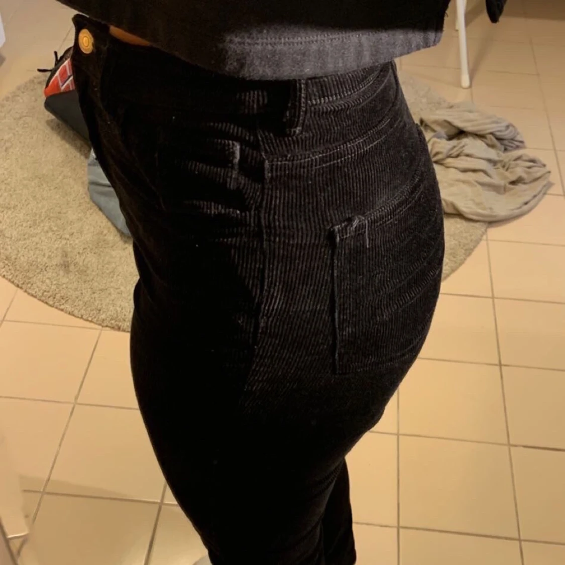 Svarta Weekday Manchester Byxor  - 90