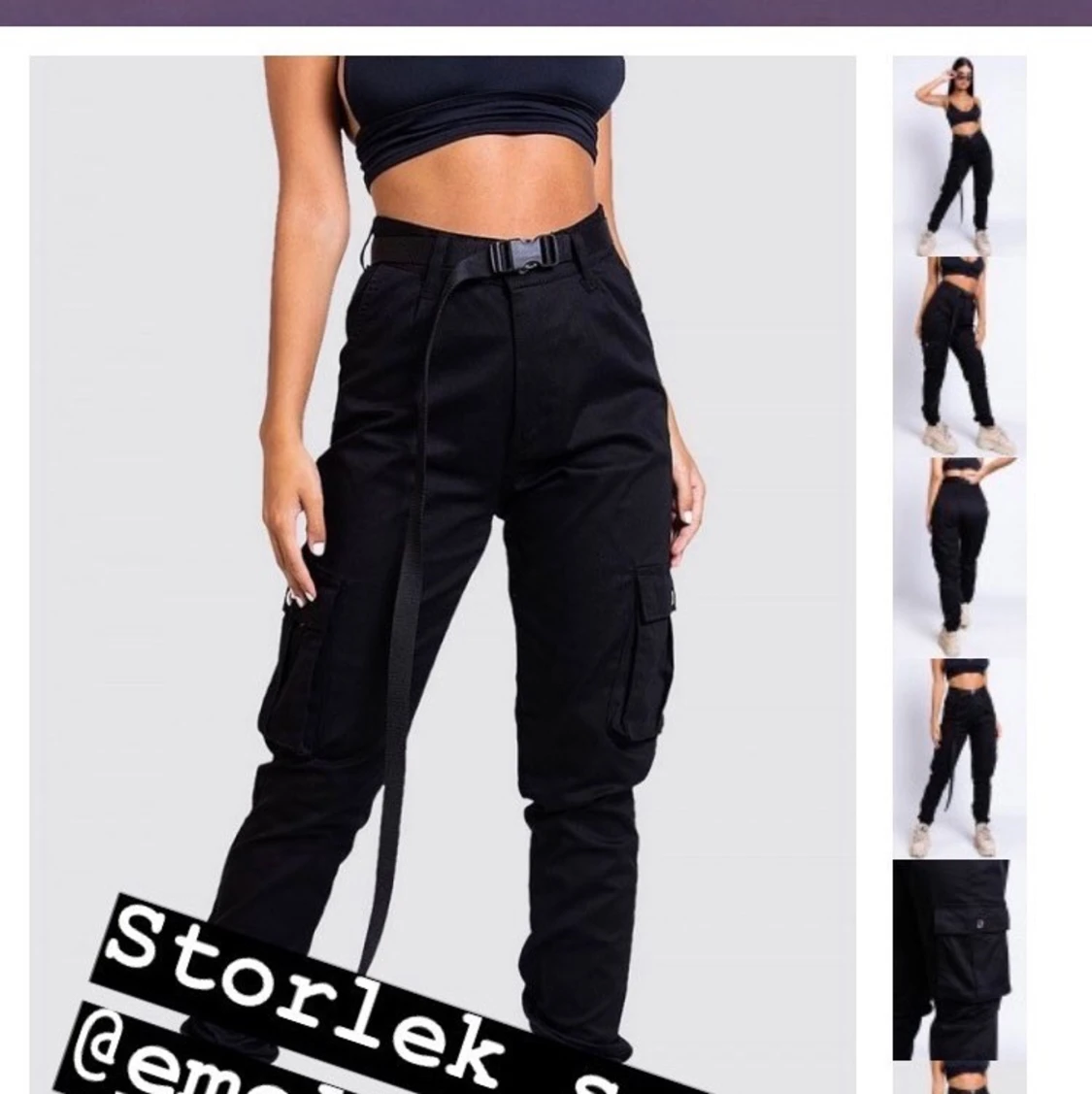 Cargopants Madlady svart