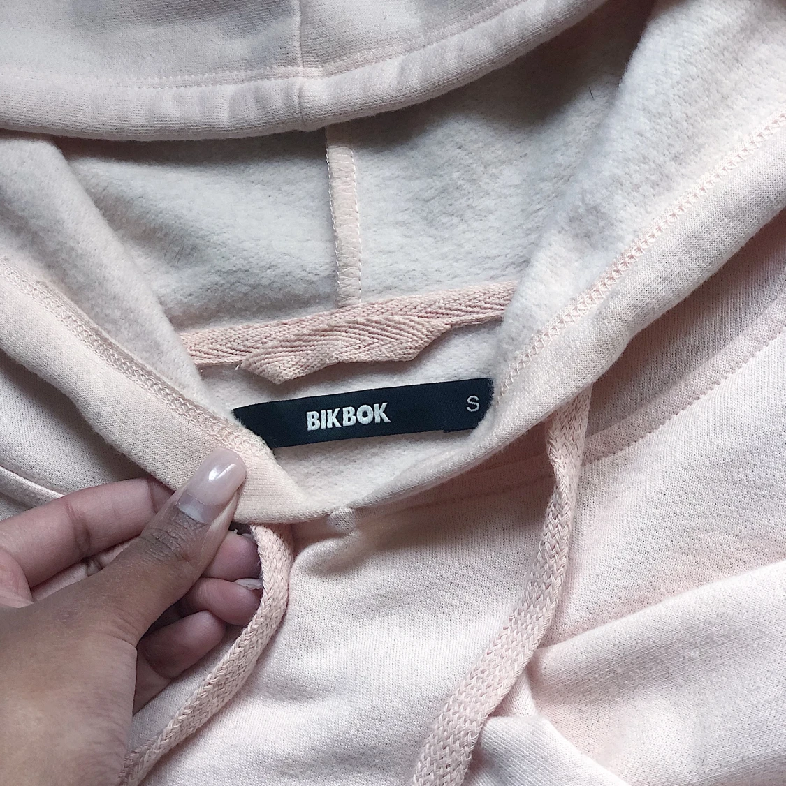 Baby pink Croppad hoodie 💗 - 91